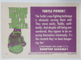 1990 O-Pee-Chee Limited Edition Series Teenage Mutant Ninja Turtles Trading Cards Individual 101-125