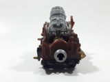 1994 Hot Wheels Road Wars King Wrex Brown Plastic Die Cast Toy Car Vehicle
