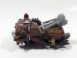 1994 Hot Wheels Road Wars King Wrex Brown Plastic Die Cast Toy Car Vehicle