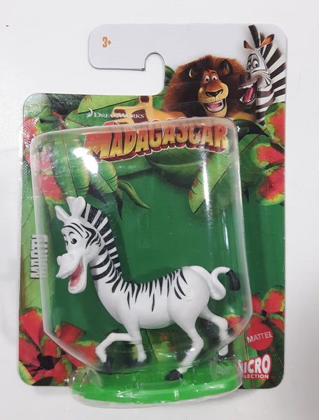 2018 Mattel Micro Collection DreamWorks Madagascar Marty Zebra 2 1/4" Tall Toy Figure New in Package