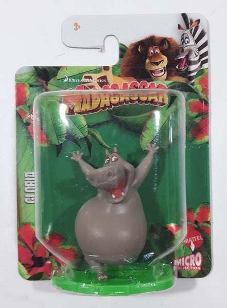 2018 Mattel Micro Collection DreamWorks Madagascar Gloria Hippo 2 1/4" Tall Toy Figure New in Package