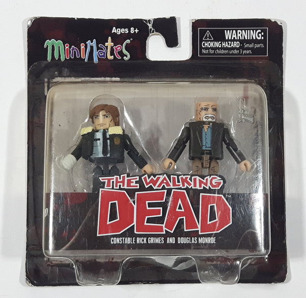 2014 Diamond Select Toys MiniMates Robert Kirkman The Walking Dead Constable Rick Grimes and Douglas Monroe 2 1/8" Tall Toy Figures New in Package