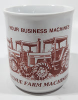 Vintage MF Massey Ferguson Your Business Machines Avenue Farm Machinery British Columbia 3 3/4" Tall Ceramic Coffee Mug Cup