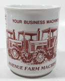 Vintage MF Massey Ferguson Your Business Machines Avenue Farm Machinery British Columbia 3 3/4" Tall Ceramic Coffee Mug Cup