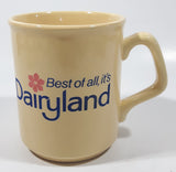 Vintage Best of all, it's Dairyland 3 3/4" Tall Ceramic Coffee Mug Cup