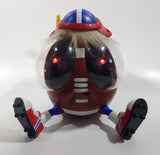 1999 Playmates Ooglies Gridiron Football Shaped 5 1/2" Tall Light Up Eyes Animated Moving Shaking Sound Making Toy Figure