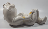 Vintage 1976 Arnel's Lounging Sun Bathing Lady Frog in Bikini and Sunglasses 12" Ceramic Ornament