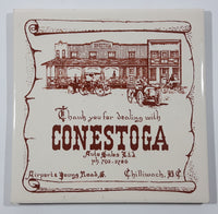 Antique Thank you for dealing with Conestoga Auto Sales Ltd 6" x 6" Ceramic Tile Trivet Chilliwack, B.C.