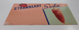 Vintage 1942 Strawberry Soda Store Window Advertisement