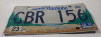 2007 Friendly Manitoba Blue Bison Metal Vehicle License Plate Tag CBR 156