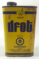 Rare Vintage Drew Chemical Ameroid Dfot Diesel Fuel Oil Treatment 500ml 6 1/4" Metal Canister Full Never Opened Ajax Ontario