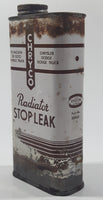 Vintage Chryco Radiator Stop Leak 10 Fl. Ozs. 6 1/8" Metal Canister Full Can