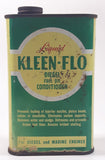 Vintage Liquid Kleen-Flo Diesel Fuel Oil Conditioner 16 Fluid Ounces 6 1/8" Metal Canister