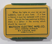 Vintage Watlow Auto Fuses 1A 5 Amp Small Tin with 5 New Fuses