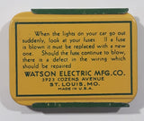 Vintage Watlow Auto Fuses 1A 5 Amp Small Tin with 5 New Fuses