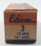 Vintage Edison Albanite Insulated Spark Plug 3 10 MM 5/8" Hex In Box