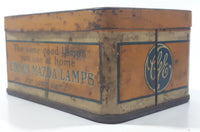 Vintage Edison Mazda Lamps For Your Car The Handy Kit Of Spares Tin Metal Container