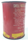 Vintage Shell Rotella S Heavy Duty Motor Oil 5 1/2" Tall One U.S. Quart 0.96 Litres Metal Oil Can