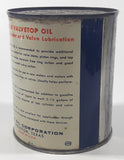 Vintage Gulf Valvetop Oil 4" Tall One U.S. Pint - 0.473 Litre Metal Oil Can