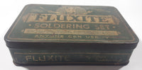 Vintage The Fluxite Soldering Set Tin Metal Container