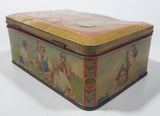 Antique Peek Frean & Co Ltd May 12, 1937 Coronation King George VI Queen Elizabeth The Queen Mother Tall Tin Metal Container