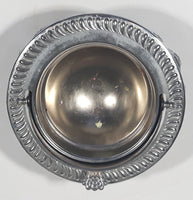 Vintage Silver Plated Dome Roll Top 5 1/4" Diameter Caviar Butter Serving Dish Made in England