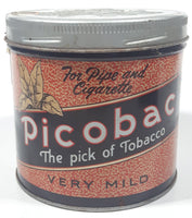 Vintage Picobac The pick of Tobacco Very Mild 4 1/4" Tall Metal Can