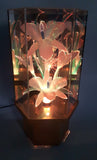 Rare Version Vintage Fiber Optics Flower Light 13 3/4" Tall