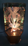 Rare Version Vintage Fiber Optics Flower Light 13 3/4" Tall