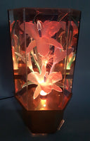 Rare Version Vintage Fiber Optics Flower Light 13 3/4" Tall