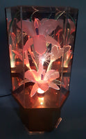 Rare Version Vintage Fiber Optics Flower Light 13 3/4" Tall