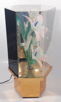 Rare Version Vintage Fiber Optics Flower Light 13 3/4" Tall