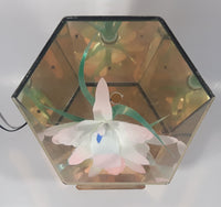 Rare Version Vintage Fiber Optics Flower Light 13 3/4" Tall