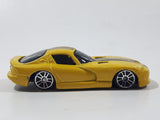 2009 Maisto 1998 Dodge Viper GT2 Yellow With Black Stripes Die Cast Toy Car Vehicle Missing Spoiler