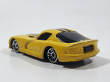 2009 Maisto 1998 Dodge Viper GT2 Yellow With Black Stripes Die Cast Toy Car Vehicle Missing Spoiler