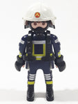 2014 Geobra Playmobil Fireman Firefighter 2 7/8" Tall Toy Figure