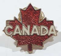 Canada Maple Leaf Red Enamel Metal Lapel Pin