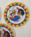 Set of 5 Home Presence Disney Hunchback of Notre Dame Esmeralda 8" Plastic Plate