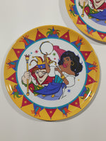 Set of 5 Home Presence Disney Hunchback of Notre Dame Esmeralda 8" Plastic Plate