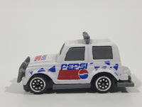 Vintage Golden Wheels Pepsi Jeep White Die Cast Toy Car Vehicle