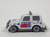 Vintage Golden Wheels Pepsi Jeep White Die Cast Toy Car Vehicle