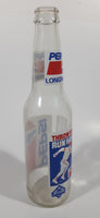 Rare Hard To Find Vintage Pepsi Cola Long Neck "Throw Fast Run Hard Drink Pepsi" Vancouver Canadians Baseball Team 355mL Clear Glass Bottle