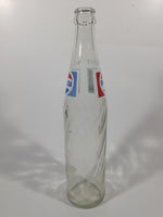 Vintage 1970s Pepsi-Cola Pepsi One Pint 16 Fl oz 473mL 11 1/4" Clear Glass Money Back Bottle