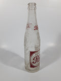 Vintage 1951 Sparkling Pepsi Cola Soda Pop Red and White 10 Fl oz Clear Glass Beverage Bottle Montreal