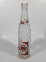 Vintage 1951 Sparkling Pepsi Cola Soda Pop Red and White 10 Fl oz Clear Glass Beverage Bottle Montreal