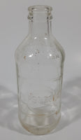 Vintage Pepsi Cola Embossed 10 Fl Oz 6 1/4" Tall Clear Glass Bottle