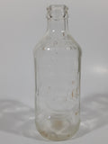 Vintage Pepsi Cola Embossed 10 Fl Oz 6 1/4" Tall Clear Glass Bottle