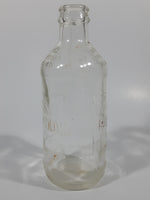 Vintage Pepsi Cola Embossed 10 Fl Oz 6 1/4" Tall Clear Glass Bottle