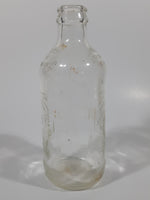 Vintage Pepsi Cola Embossed 10 Fl Oz 6 1/4" Tall Clear Glass Bottle