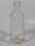 Vintage Pepsi Cola Embossed 10 Fl Oz 6 1/4" Tall Clear Glass Bottle